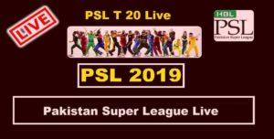 Pakistan Super League PSL T20 Live Streaming