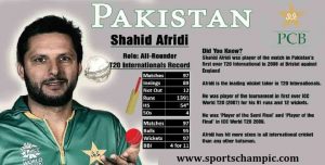 Shahid Afridi Career