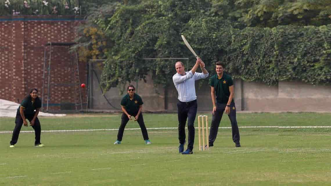 Prince William played ceicket in pakistan